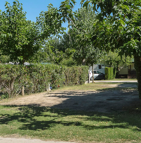 Camping Amfora - Emplacement 100m² tout à l\'egout - Vue de la parcelle