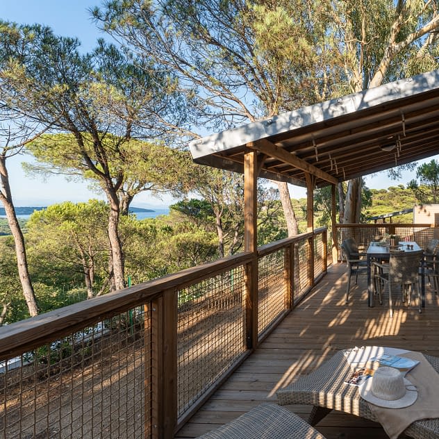Campeggio Les Tournels: Cottage Calypso - Alloggio con vista sul mare