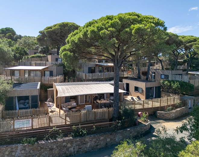 Campeggio Les Tournels: Cottage Chênes Lièges - Vista aerea