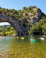 Ardèche - Vue aérienne de L\'Arche du Pont d\'Arc