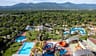 Vue a&eacute;rienne du parc aquatique du Camping La Sir&egrave;ne &agrave; Argel&egrave;s-sur-Mer